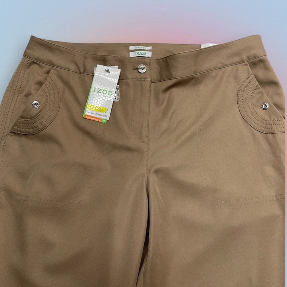 IZOD XFG GOLF Women’s 8 Stretch Tan Performance Pant